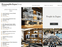 Tablet Screenshot of careers.zegna.com